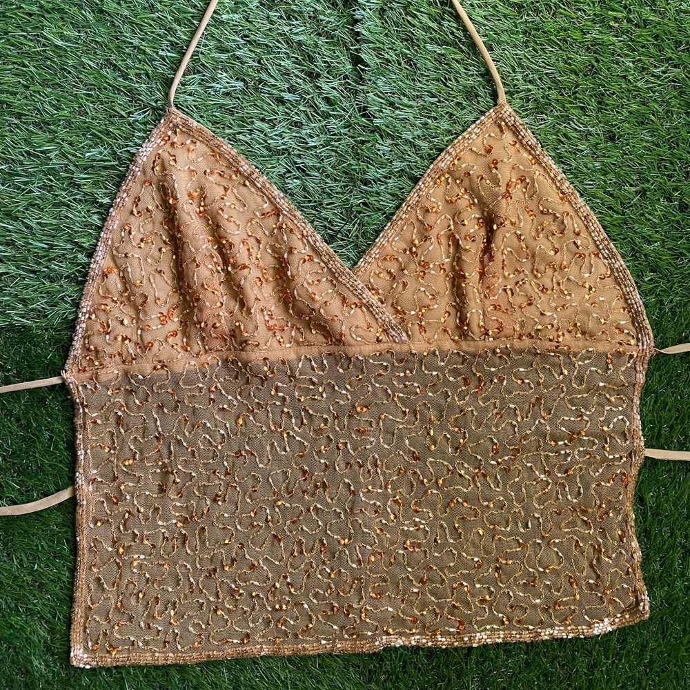 Copper/Bronze Y2K Top